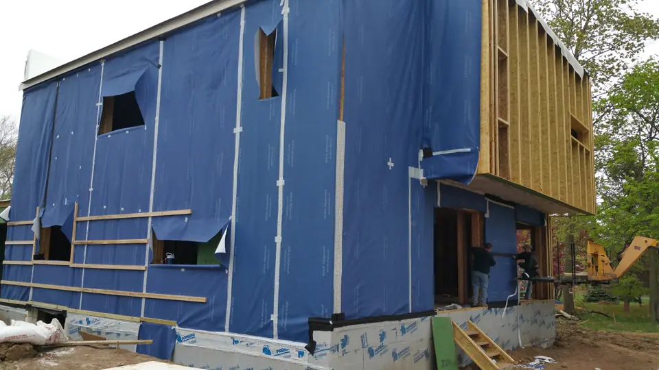 Breathable membrane house wrap by SIGA