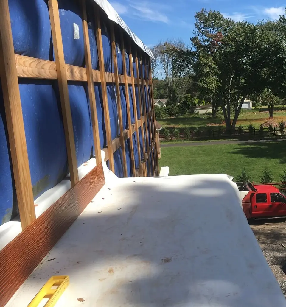 Rainscreen system with pressure-treated "spacer" boards